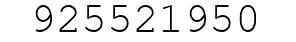 Number 925521950.