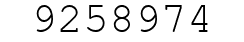 Number 9258974.