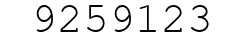 Number 9259123.
