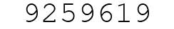 Number 9259619.