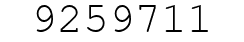 Number 9259711.