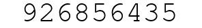 Number 926856435.