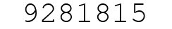 Number 9281815.