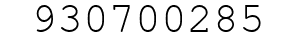 Number 930700285.