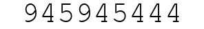 Number 945945444.