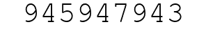 Number 945947943.