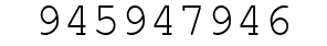 Number 945947946.