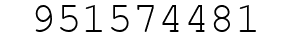 Number 951574481.