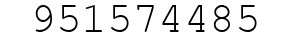 Number 951574485.