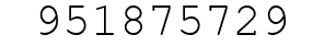 Number 951875729.