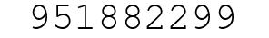 Number 951882299.