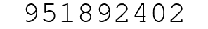 Number 951892402.