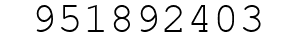Number 951892403.