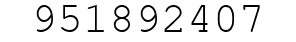 Number 951892407.