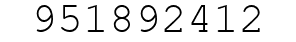 Number 951892412.