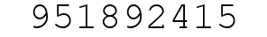 Number 951892415.