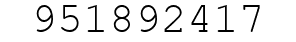 Number 951892417.