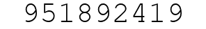 Number 951892419.