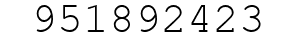 Number 951892423.