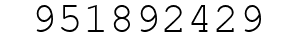 Number 951892429.
