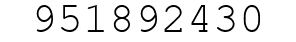 Number 951892430.