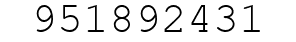 Number 951892431.