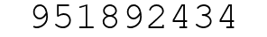 Number 951892434.