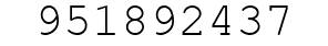 Number 951892437.