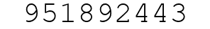 Number 951892443.