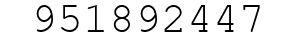Number 951892447.