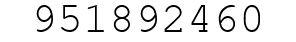 Number 951892460.