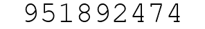 Number 951892474.