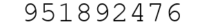 Number 951892476.