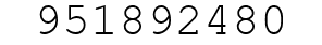 Number 951892480.