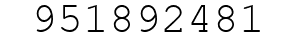 Number 951892481.