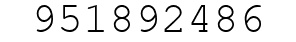 Number 951892486.