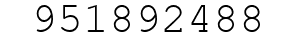 Number 951892488.