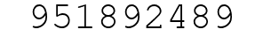 Number 951892489.
