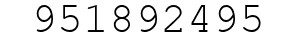 Number 951892495.