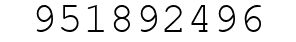 Number 951892496.