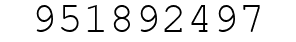 Number 951892497.
