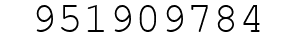 Number 951909784.
