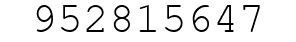 Number 952815647.