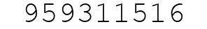 Number 959311516.