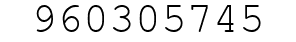 Number 960305745.