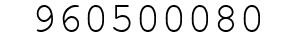 Number 960500080.