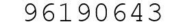 Number 96190643.