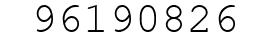 Number 96190826.