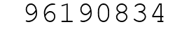 Number 96190834.