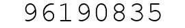 Number 96190835.